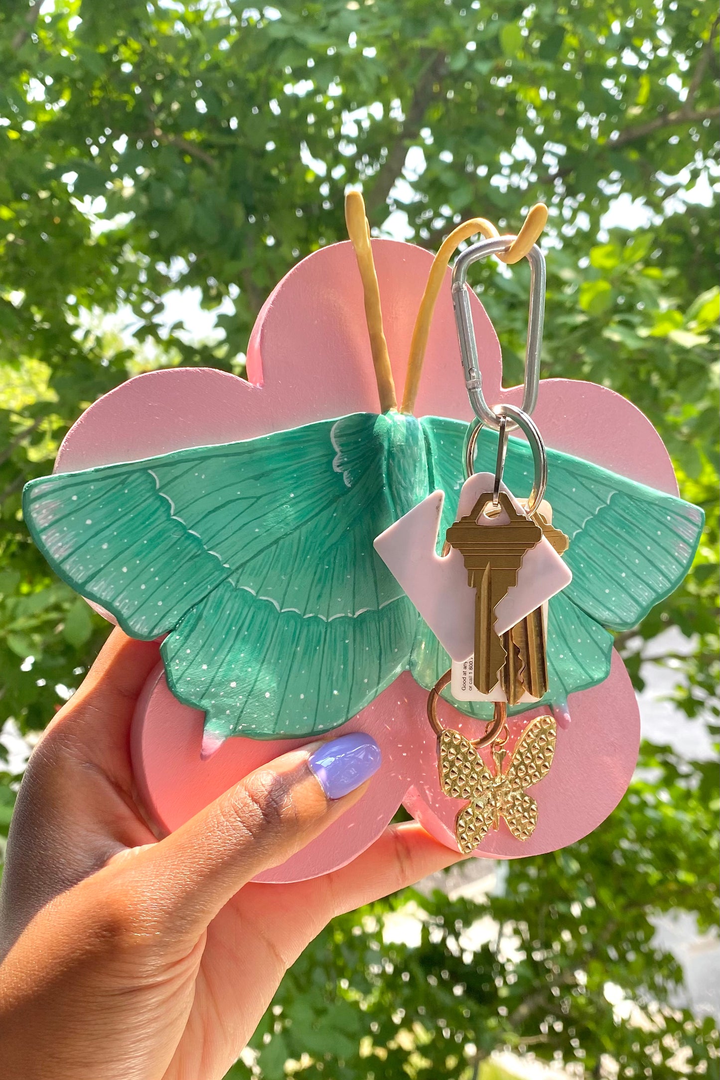 emerald moth keyholder